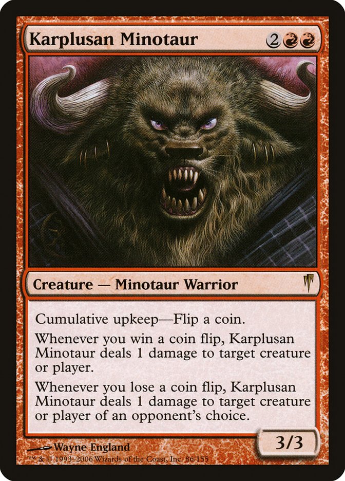 Karplusan Minotaur [Coldsnap] | PLUS EV GAMES 