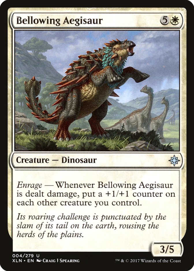 Bellowing Aegisaur [Ixalan] | PLUS EV GAMES 