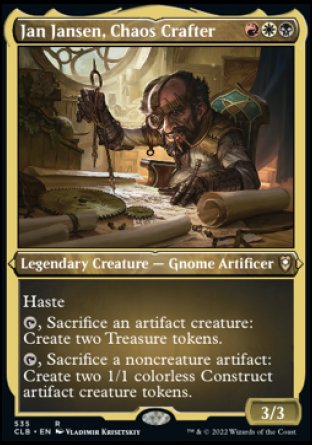 Jan Jansen, Chaos Crafter (Foil Etched) [Commander Legends: Battle for Baldur's Gate] | PLUS EV GAMES 