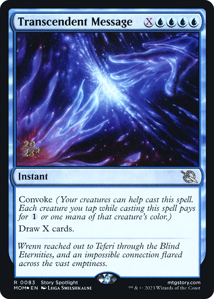 Transcendent Message [March of the Machine Prerelease Promos] | PLUS EV GAMES 