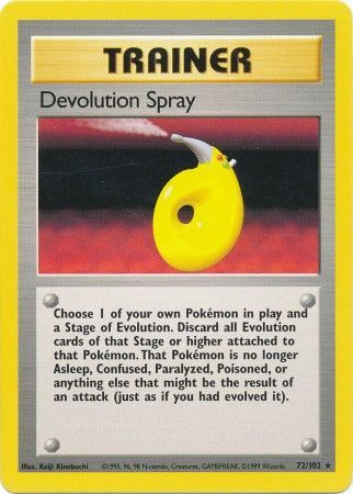 Devolution Spray (72/102) [Base Set] | PLUS EV GAMES 