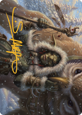 Owlbear Shepherd Art Card (Gold-Stamped Signature) [Commander Legends: Battle for Baldur's Gate Art Series] | PLUS EV GAMES 