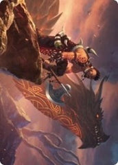 Dragonkin Berserker Art Card [Kaldheim: Art Series] | PLUS EV GAMES 