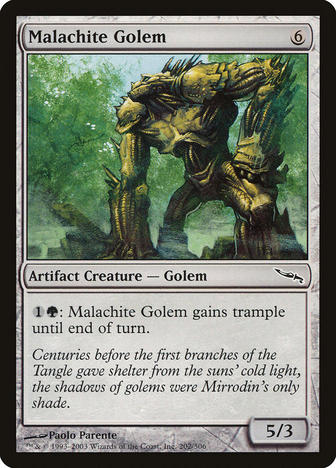 Malachite Golem [Mirrodin] | PLUS EV GAMES 