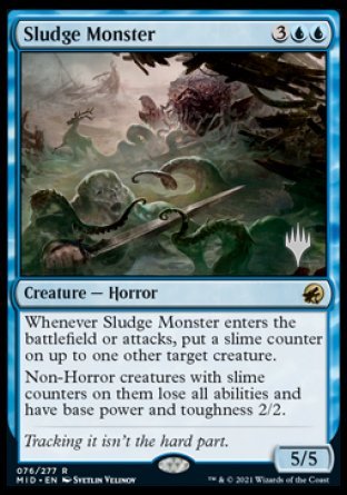 Sludge Monster (Promo Pack) [Innistrad: Midnight Hunt Promos] | PLUS EV GAMES 