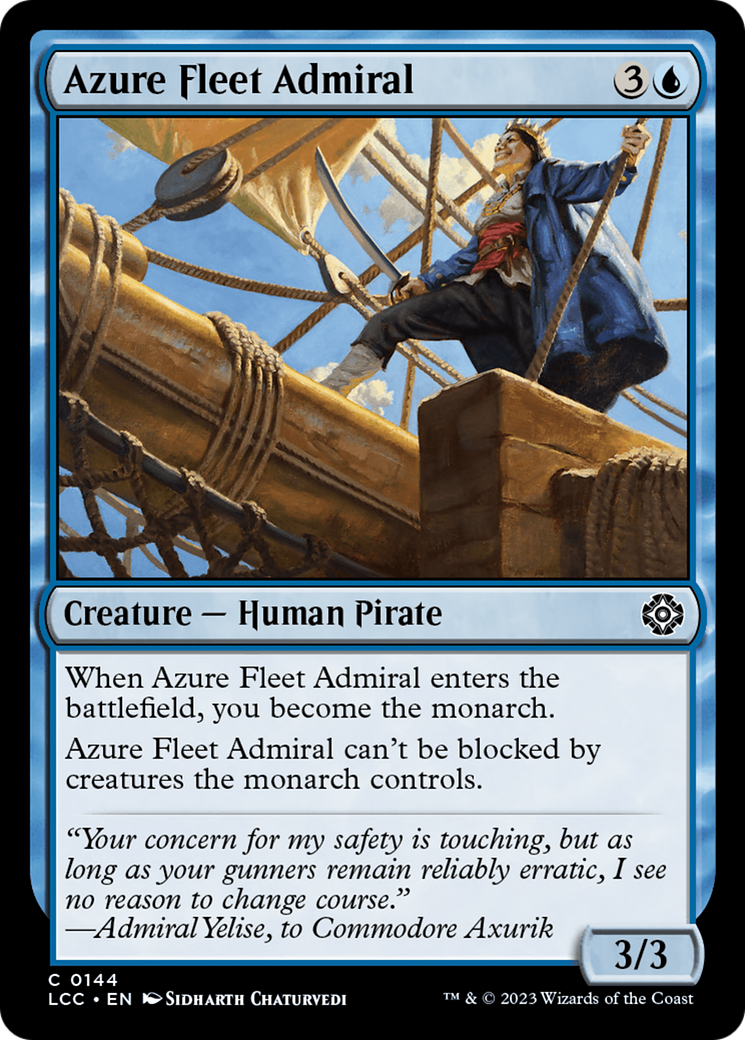 Azure Fleet Admiral [The Lost Caverns of Ixalan Commander] | PLUS EV GAMES 