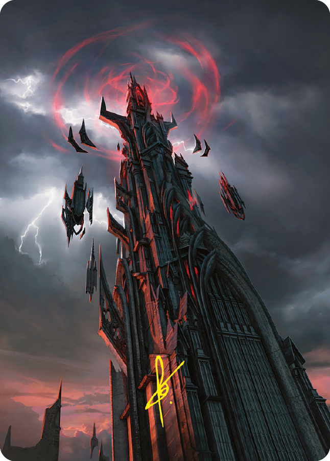 Barad-dur Art Card (Gold-Stamped Signature) [The Lord of the Rings: Tales of Middle-earth Art Series] | PLUS EV GAMES 