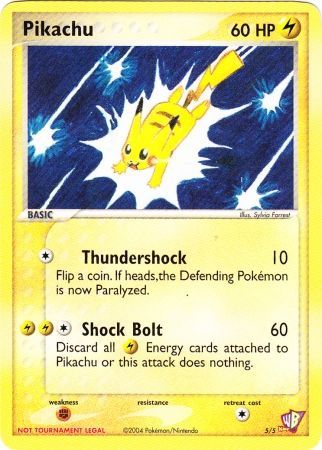 Pikachu (5/5) [Kids WB Promos] | PLUS EV GAMES 