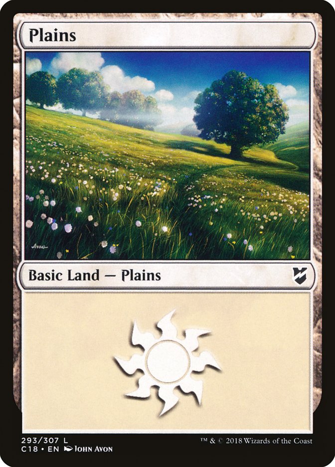 Plains (293) [Commander 2018] | PLUS EV GAMES 