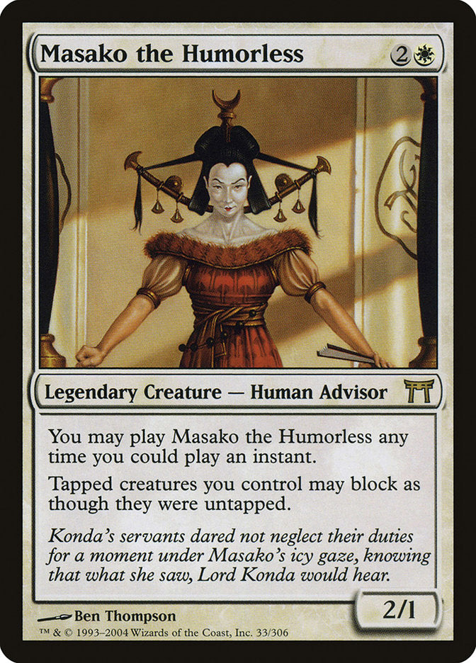 Masako the Humorless [Champions of Kamigawa] | PLUS EV GAMES 