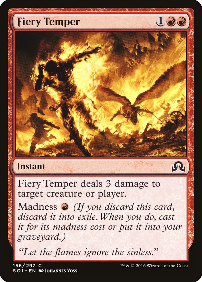 Fiery Temper [Shadows over Innistrad] | PLUS EV GAMES 