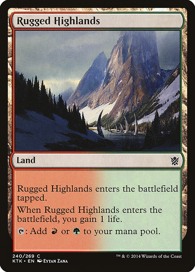 Rugged Highlands [Khans of Tarkir] | PLUS EV GAMES 