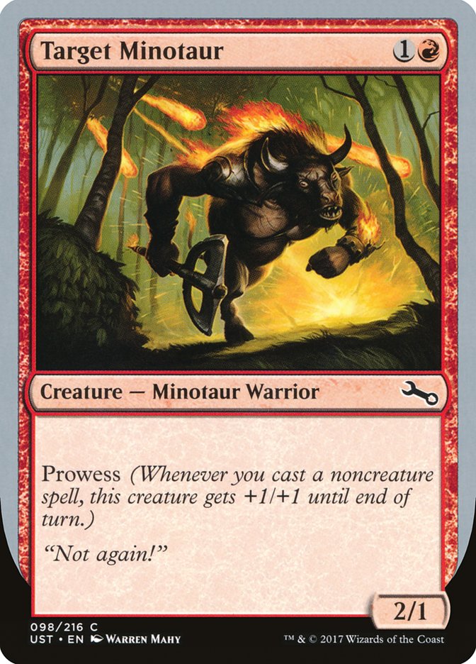 Target Minotaur (Fire Art) [Unstable] | PLUS EV GAMES 