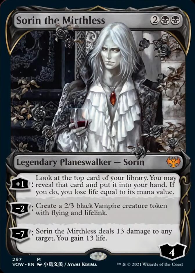 Sorin the Mirthless (Showcase Fang Frame) [Innistrad: Crimson Vow] | PLUS EV GAMES 