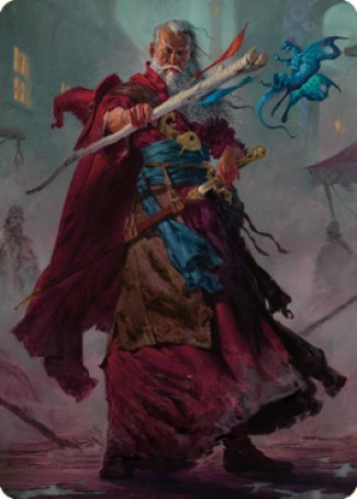 Elminster Art Card (64) [Commander Legends: Battle for Baldur's Gate Art Series] | PLUS EV GAMES 