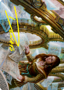 Cartographer's Survey Art Card (Gold-Stamped Signature) [Innistrad: Crimson Vow Art Series] | PLUS EV GAMES 