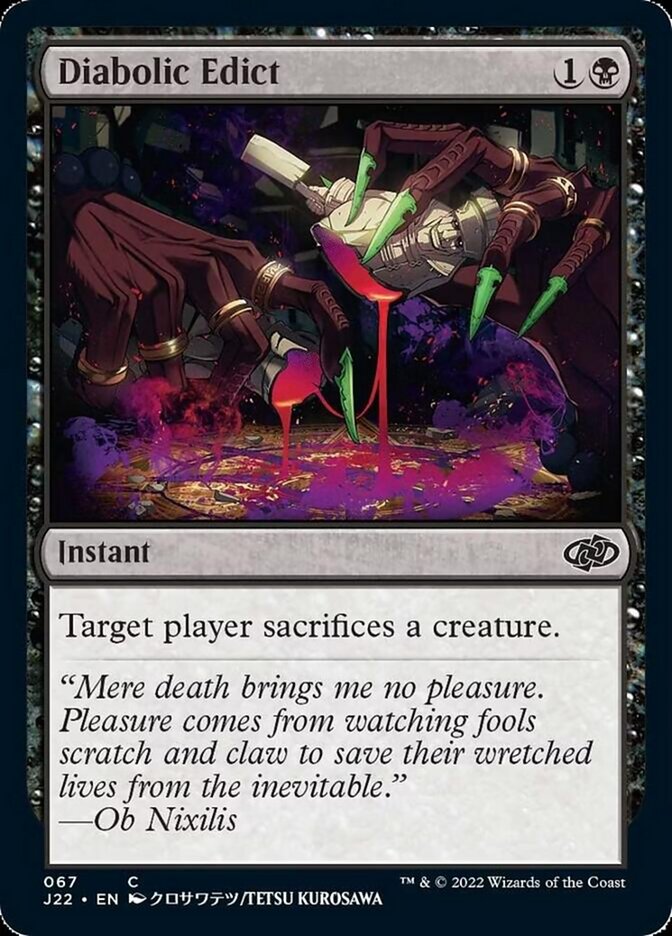 Diabolic Edict [Jumpstart 2022] | PLUS EV GAMES 