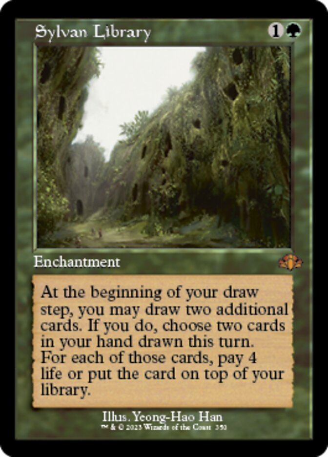 Sylvan Library (Retro) [Dominaria Remastered] | PLUS EV GAMES 