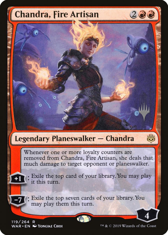 Chandra, Fire Artisan (Promo Pack) [War of the Spark Promos] | PLUS EV GAMES 