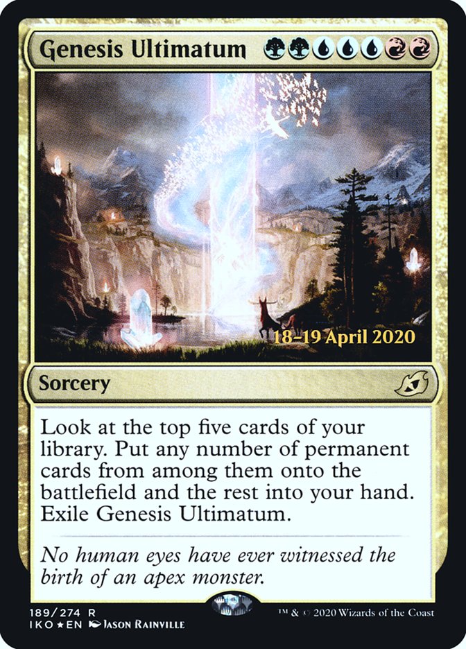 Genesis Ultimatum  [Ikoria: Lair of Behemoths Prerelease Promos] | PLUS EV GAMES 