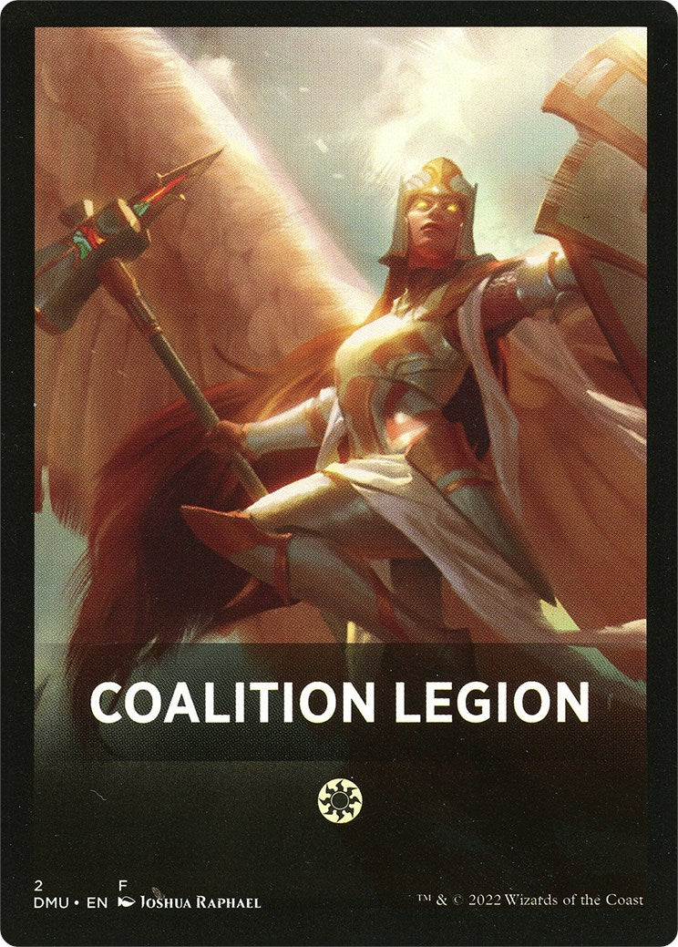 Coalition Legion Theme Card [Dominaria United Tokens] | PLUS EV GAMES 