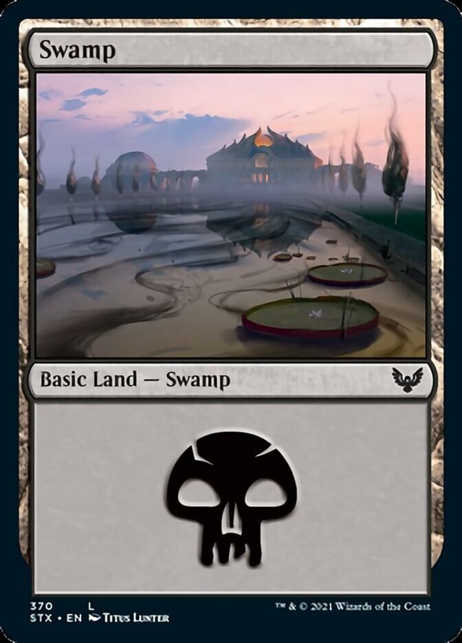 Swamp (370) [Strixhaven: School of Mages] | PLUS EV GAMES 