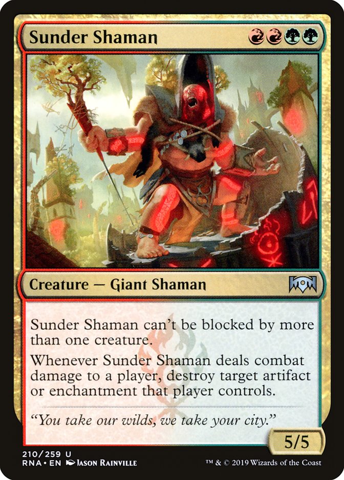 Sunder Shaman [Ravnica Allegiance] | PLUS EV GAMES 