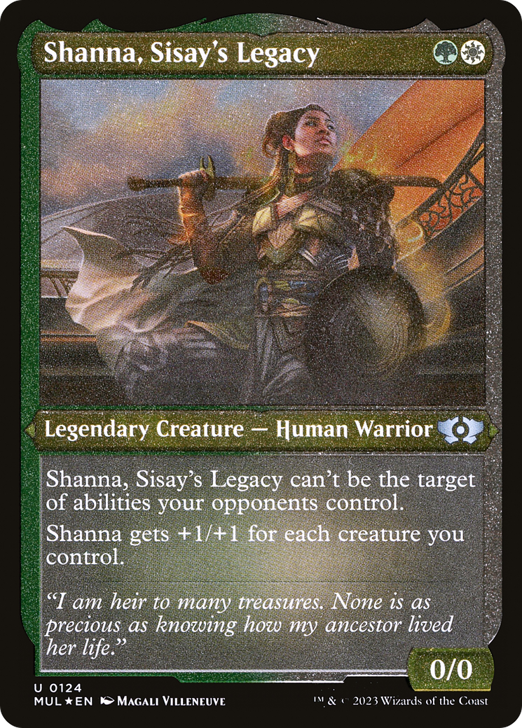 Shanna, Sisay's Legacy (Foil Etched) [Multiverse Legends] | PLUS EV GAMES 