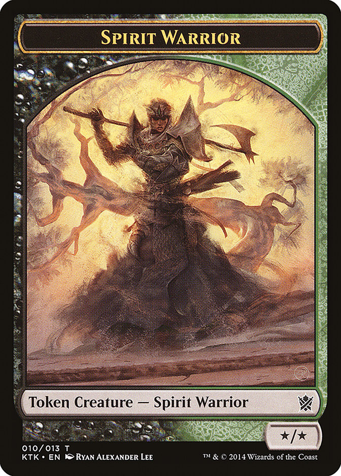 Spirit Warrior [Khans of Tarkir Tokens] | PLUS EV GAMES 