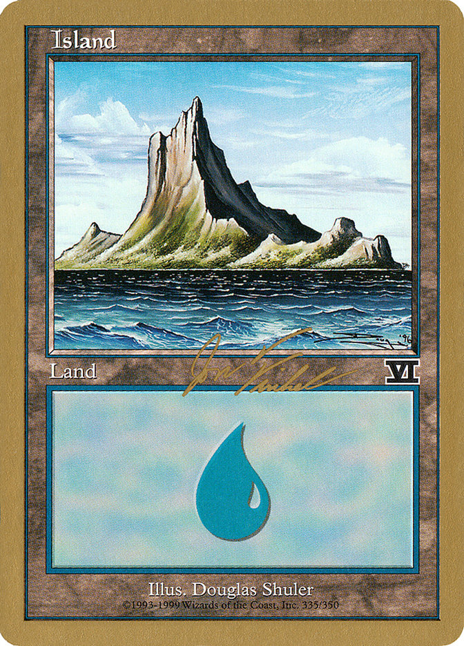 Island (jf335) (Jon Finkel) [World Championship Decks 2000] | PLUS EV GAMES 