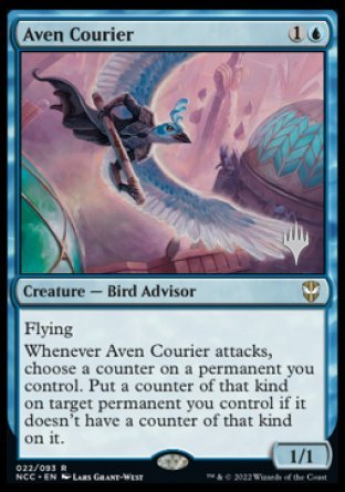 Aven Courier (Promo Pack) [Streets of New Capenna Commander Promos] | PLUS EV GAMES 