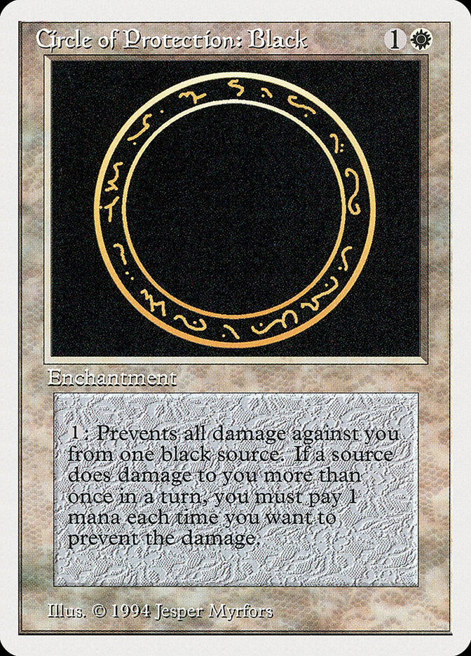 Circle of Protection: Black [Summer Magic / Edgar] | PLUS EV GAMES 