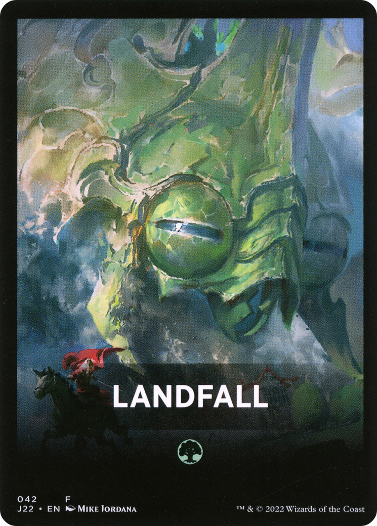 Landfall Theme Card [Jumpstart 2022 Front Cards] | PLUS EV GAMES 