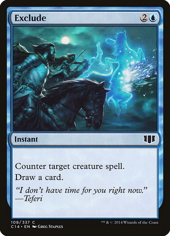 Exclude [Commander 2014] | PLUS EV GAMES 