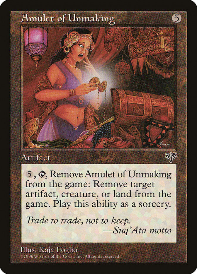 Amulet of Unmaking [Mirage] | PLUS EV GAMES 