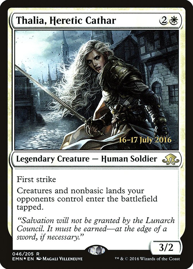 Thalia, Heretic Cathar  [Eldritch Moon Prerelease Promos] | PLUS EV GAMES 