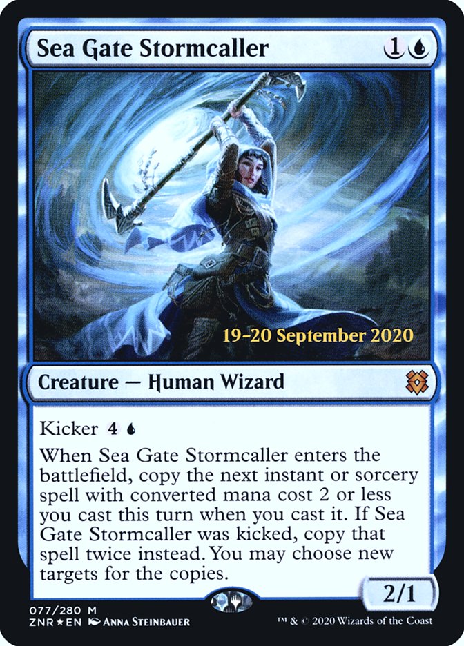 Sea Gate Stormcaller  [Zendikar Rising Prerelease Promos] | PLUS EV GAMES 