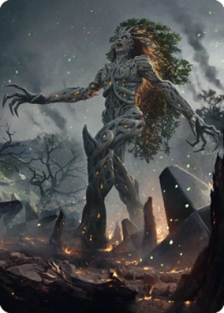 Titania, Gaea Incarnate Art Card [The Brothers' War Art Series] | PLUS EV GAMES 