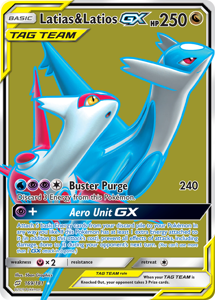 Latias & Latios GX (169/181) [Sun & Moon: Team Up] | PLUS EV GAMES 