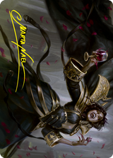 Bloodcrazed Socialite Art Card (Gold-Stamped Signature) [Innistrad: Crimson Vow Art Series]