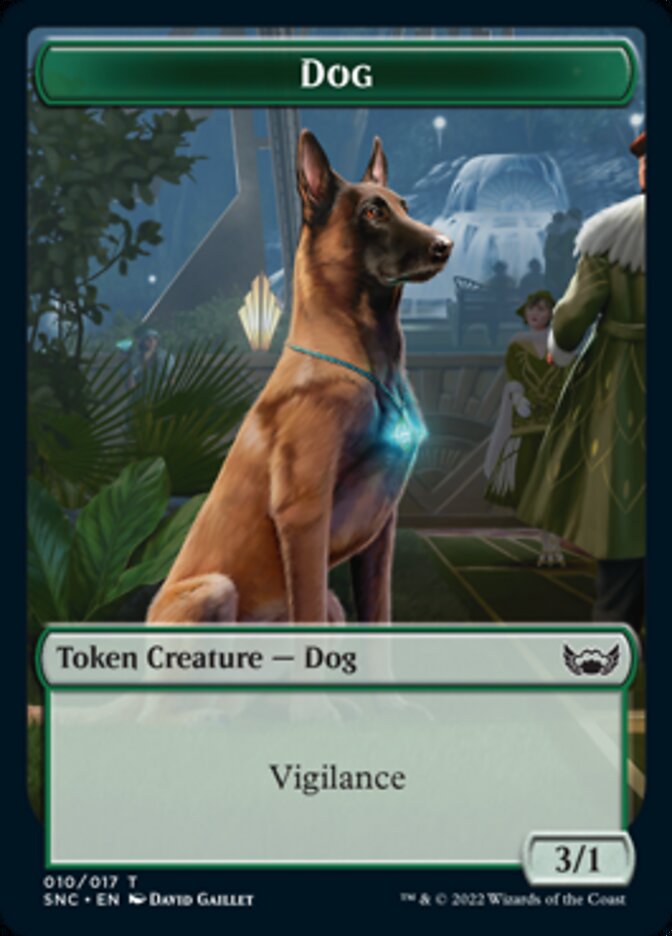 Ogre Warrior // Dog Double-sided Token [Streets of New Capenna Tokens] | PLUS EV GAMES 