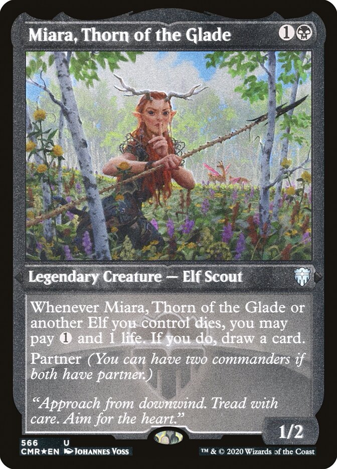 Miara, Thorn of the Glade [Commander Legends Etched] | PLUS EV GAMES 