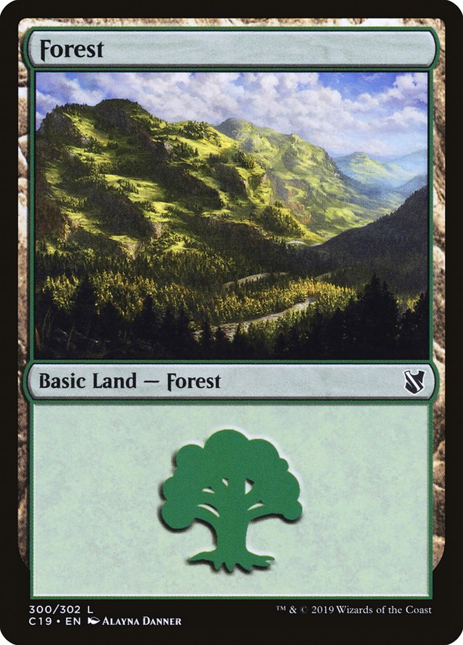 Forest (300) [Commander 2019] | PLUS EV GAMES 