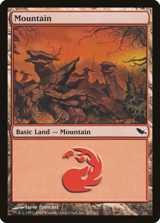 Mountain (297) [Shadowmoor] | PLUS EV GAMES 