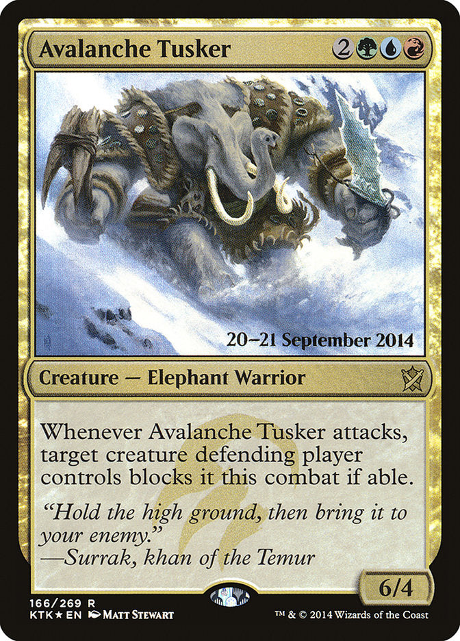 Avalanche Tusker  [Khans of Tarkir Prerelease Promos] | PLUS EV GAMES 