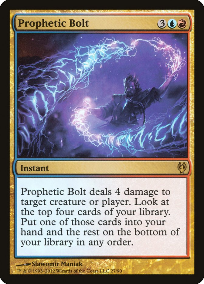 Prophetic Bolt [Duel Decks: Izzet vs. Golgari] | PLUS EV GAMES 