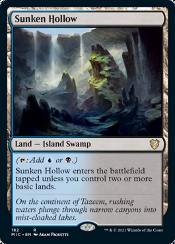 Sunken Hollow [Innistrad: Midnight Hunt Commander] | PLUS EV GAMES 