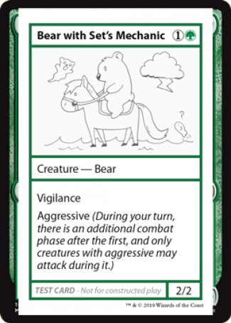 Bear with Set's Mechanic (2021 Edition) [Mystery Booster Playtest Cards] | PLUS EV GAMES 
