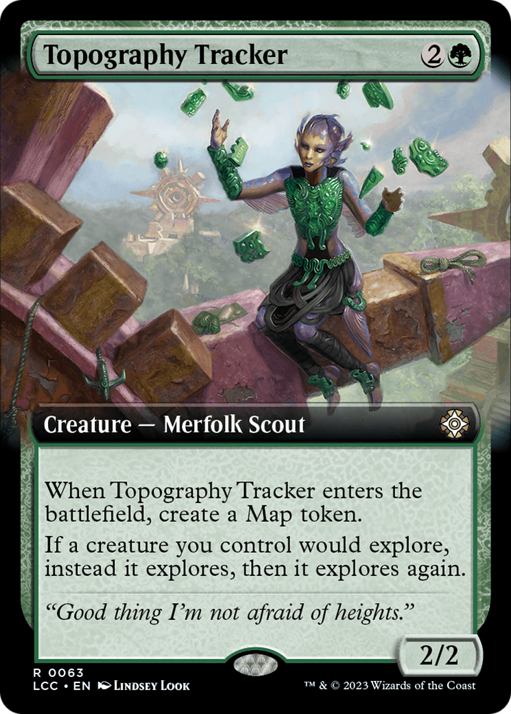 Topography Tracker (Extended Art) [The Lost Caverns of Ixalan Commander] | PLUS EV GAMES 