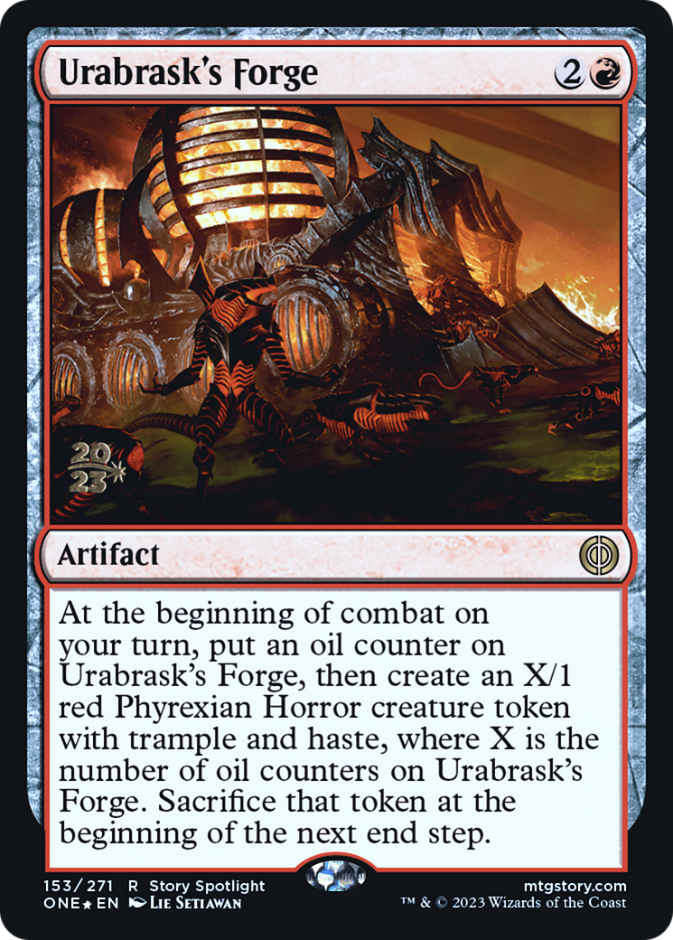 Urabrask's Forge [Phyrexia: All Will Be One Prerelease Promos] | PLUS EV GAMES 